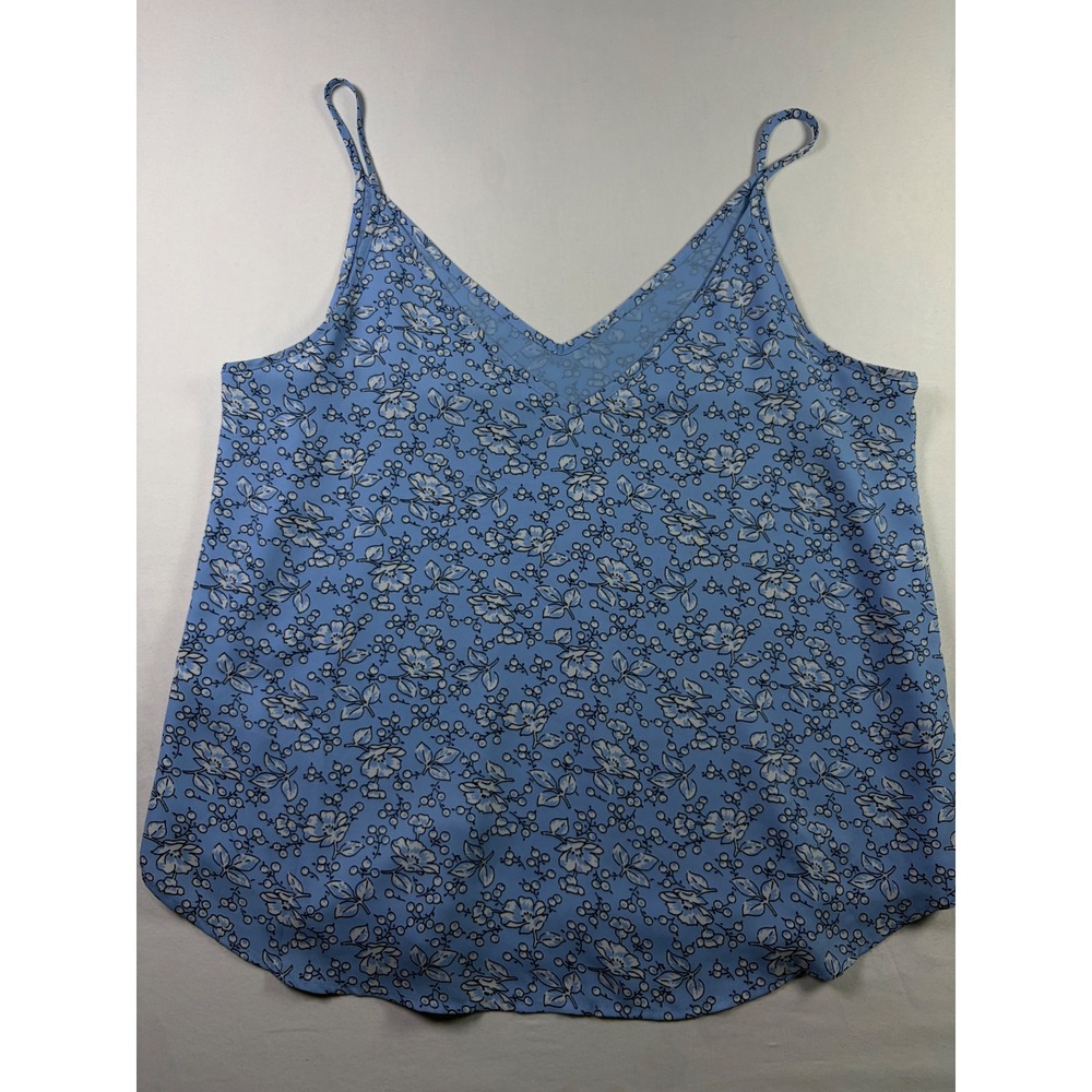 Old Navy Floral Cami Cottagecore Coquette Layering Blue Romantic Women M/L